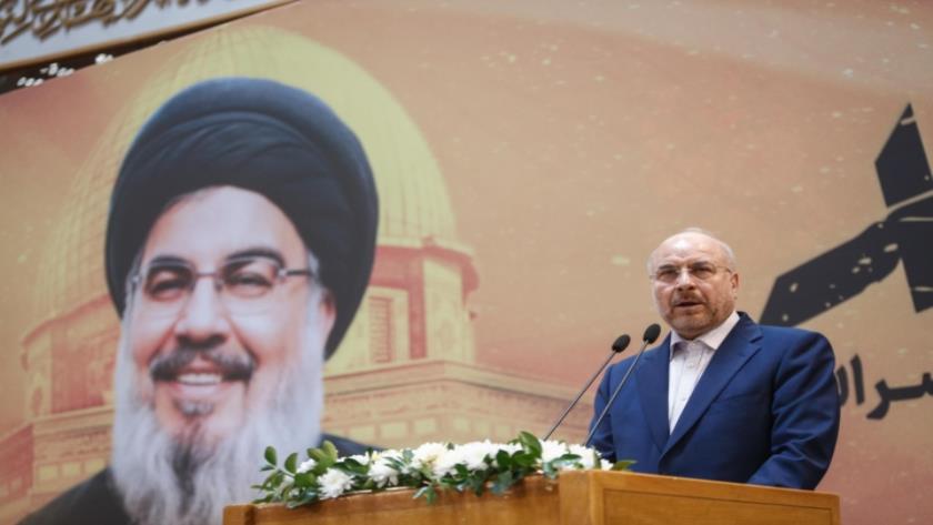 Iranpress: Iranian Parliament Speaker Honors Martyr Nasrallah at "Maktab Nasrallah" Conference