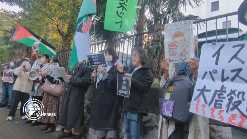 Iranpress: Tokyo; Japanese People Hold Protest Gathering Outside Azerbaijan Embassy