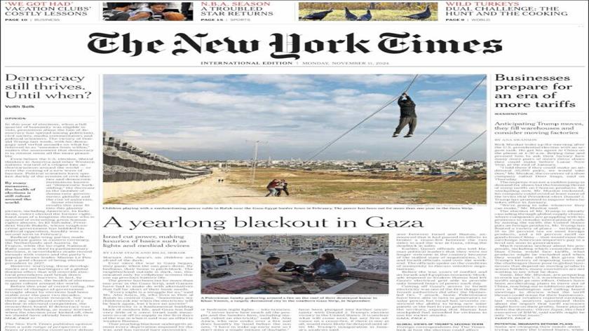 Iranpress: World Newspapers: A Year Blackout in Gaza 