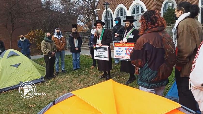 Iranpress: Rally Support of Gaza at Sarah Lawrence University in New York