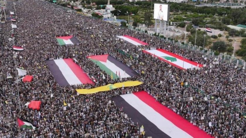 Iranpress: Yemenis March for Gaza, Lebanon