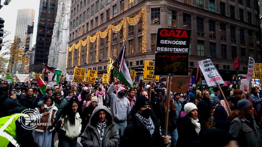 Iranpress: Pro-Palestinian Demonstrations Sweep Chicago, New York 