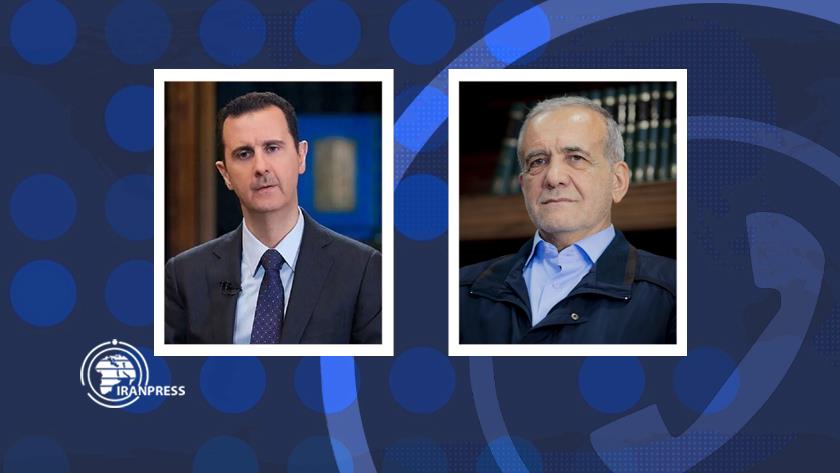 Iranpress: Bashar Al-Assad Discusses Developments in Syria With Pezeshkian