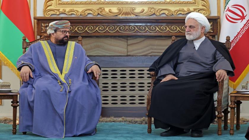 Iranpress: Iran Judiciary Chief Stresses Boosting Bilateral, Legal Ties with Oman