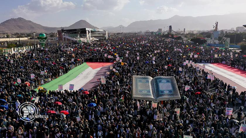 Iranpress: Yemeni Millions Rally in Support of Gaza Amid Strikes on Israel