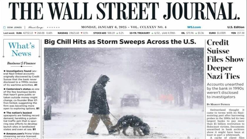 Iranpress: World newspapers: Big Chill Hits as US Storm Sweeps Across the US