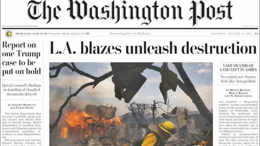 Iranpress: World Newspapers: L.A Blazes Unleash Destruction 