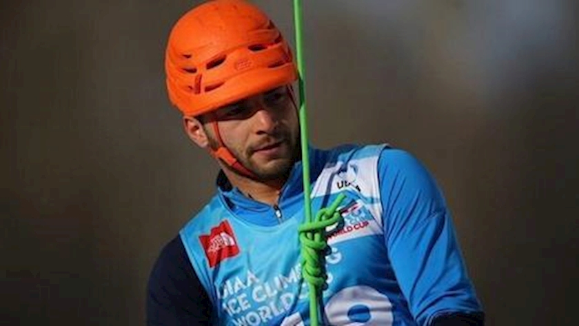 Iranpress: Iranian Ice Climber Wins World Cup