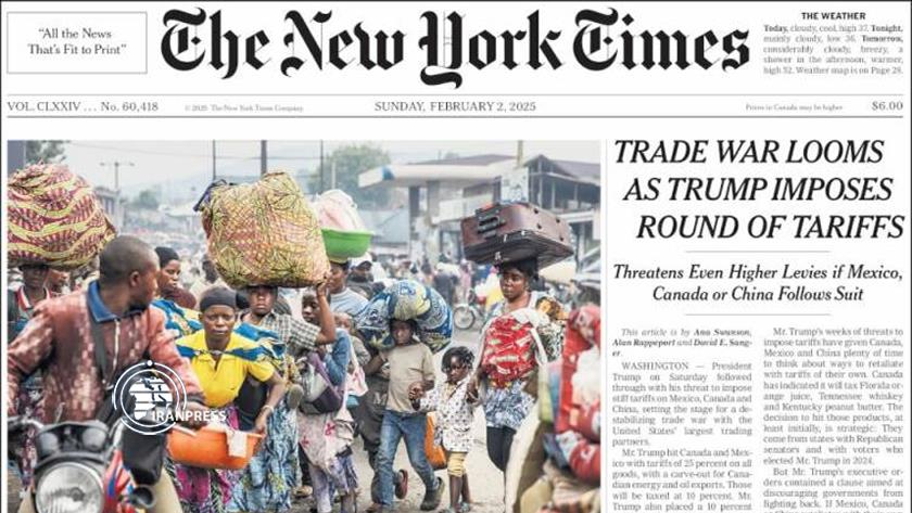 Iranpress: World newspapers: Trade War Looms As Trump Imposes Round Of Tariffs
