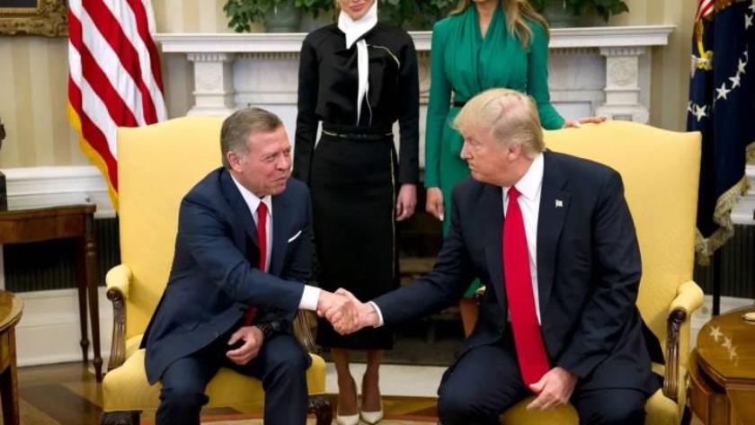 Iranpress: Trump Meets King Abdullah II in Washington