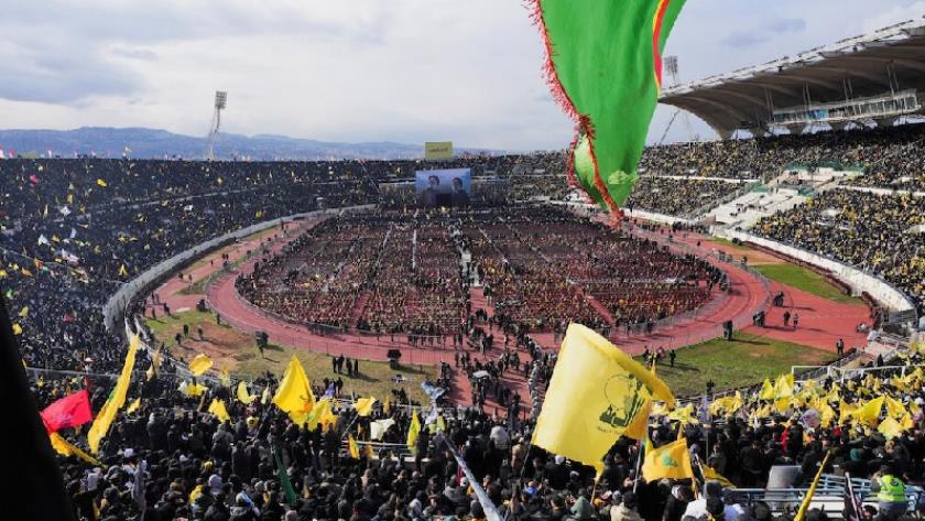 Iranpress: Leader’s Message Delivered at Funeral of Martyrs Nasrallah, Safieddine