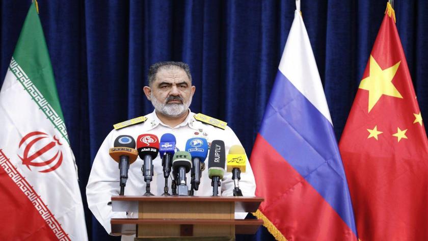 Iranpress: Iran Navy Chief Dismisses U.S. Concerns Over Joint Naval Drills With China and Russia