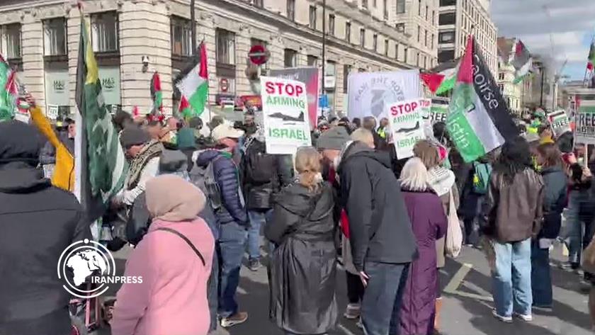 Iranpress: Hundreds Rally in London for Palestine, Gather at No. 10 Downing Street