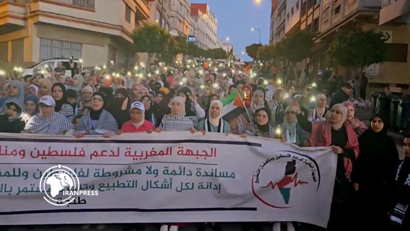 Iranpress: Solidarity March in Morocco, Highlights Humanitarian Crisis in Gaza