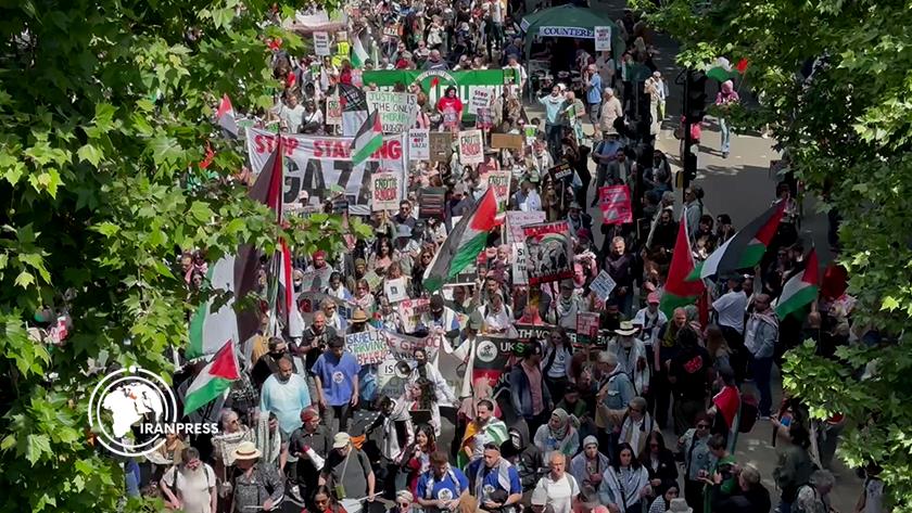 Iranpress: Nationwide Protests in Support of Palestine Begin in the U.K. 