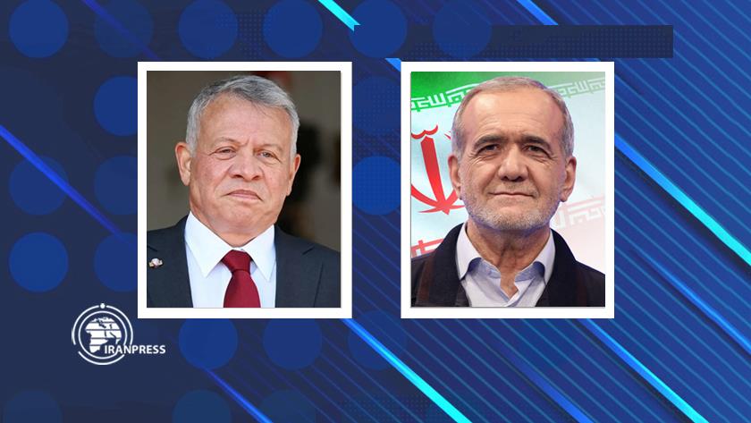 Iranpress: President Pezeshkian Congratulates Jordan on Its National Day