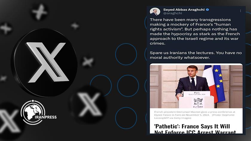 Iranpress: Araghchi: France Has no Moral Authority to Lecture Iran