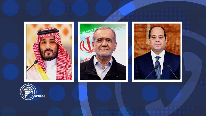 Iranpress: Iran President, Saudi Prince Crown, Egyptian President Hold Phone Conversation
