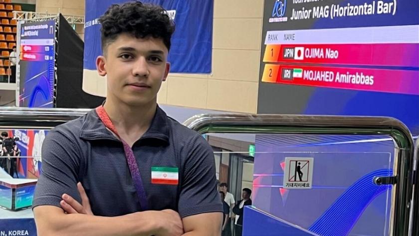 Iranpress: Rahmani Secures Silver at Asian Artistic Gymnastics Championship in South Korea
