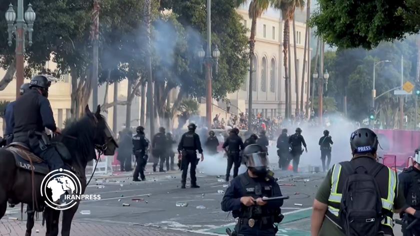 Iranpress: ICE Protests Spark Unrest in LA as Trump Sends in National Guard