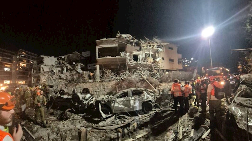 Iranpress: 6th Round of Iranian missile Targets Tel Aviv, Jaffa 