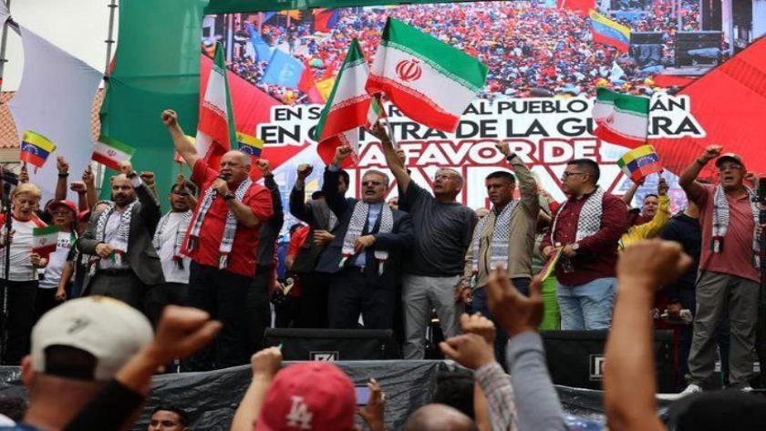 Iranpress: Massive Rally in Caracas Supports Iran Against Israeli Attacks