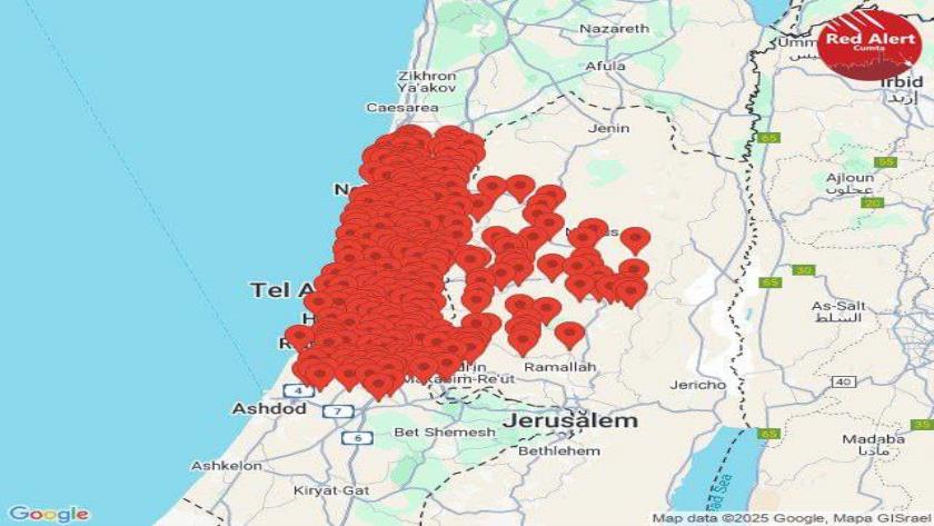 Iranpress: Now: Sirens Sounds from Netanya in North to Ashdod