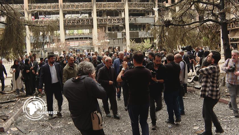 Iranpress: Foreign Envoys Visit IRIB, Condemn Israeli Missile Attack on Journalists