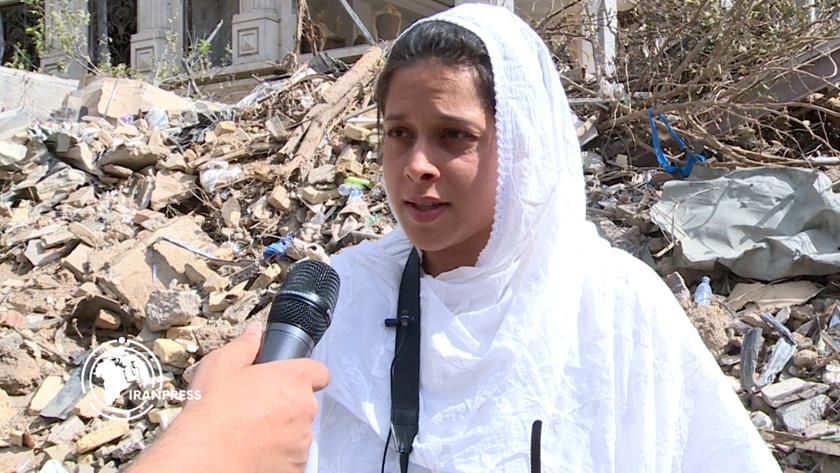 Iranpress: American Blogger Says for 1st Time Seen Such Destruction in Person