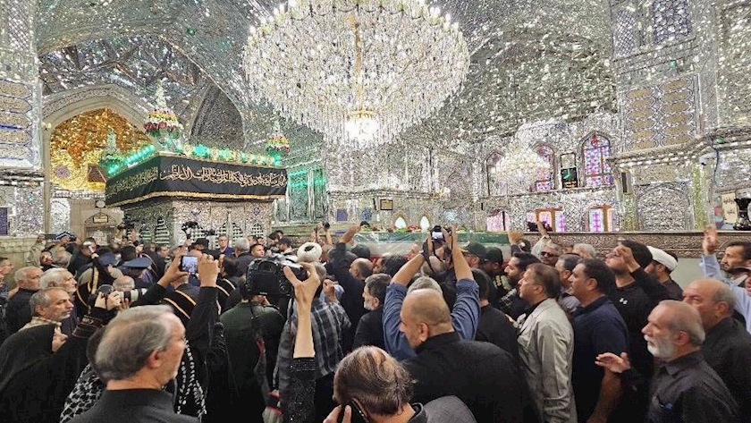 Iranpress: Funeral of Martyr Major General Ghaib-Parvar at Shah Cheragh Shrine