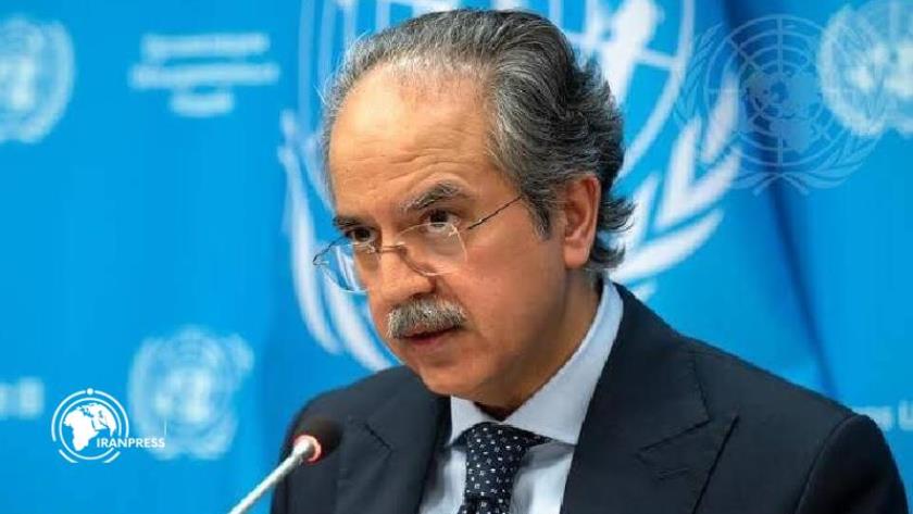 Iranpress: Palestinians Have to Choose Death by Hunger or Death by Bullet: Pakistani UN Envoy