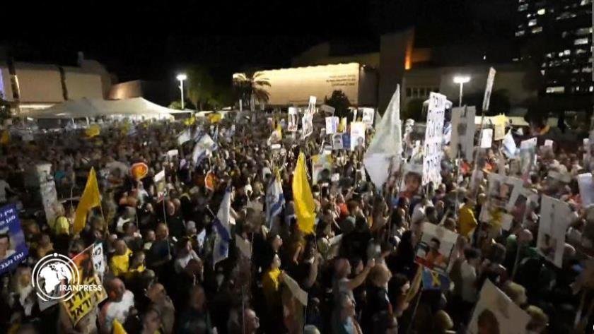 Iranpress: Thousands Rally in Tel Aviv Demanding Gaza Ceasefire, Captives Release