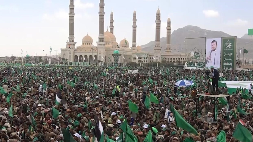Iranpress: People Take Out Across Yemen to Show Support for Gaza