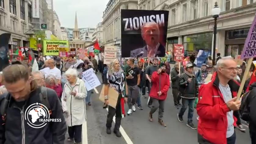 Iranpress: Londoners Protest Against Trump 
