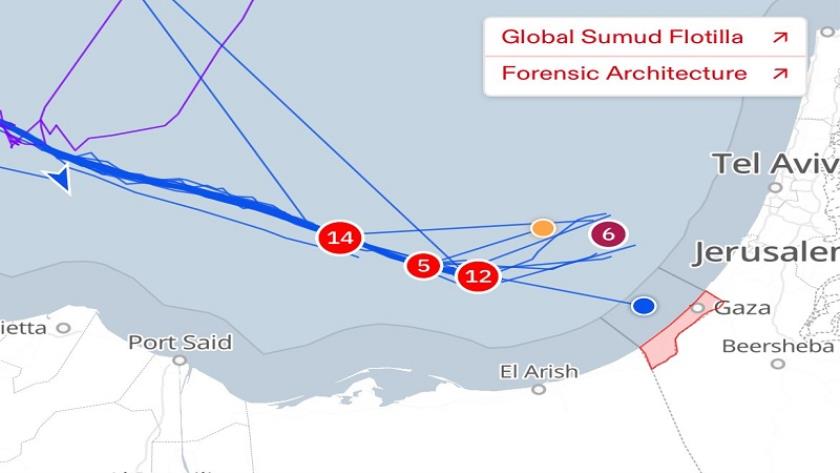 Iranpress: Three Vessels from Sumud Flotilla Approaching Gaza