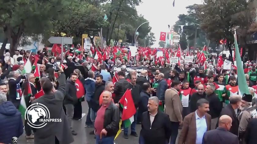 Iranpress: Nationwide Anti-Zionist Protests Erupt Across Turkey in Solidarity with Gaza