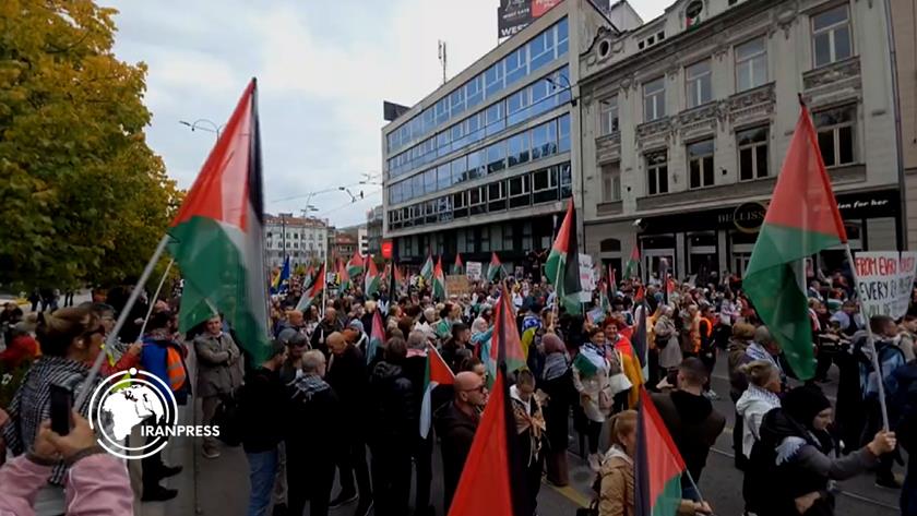 Iranpress:  Sarajevo Protesters Demand End to Israeli Genocide in Gaza