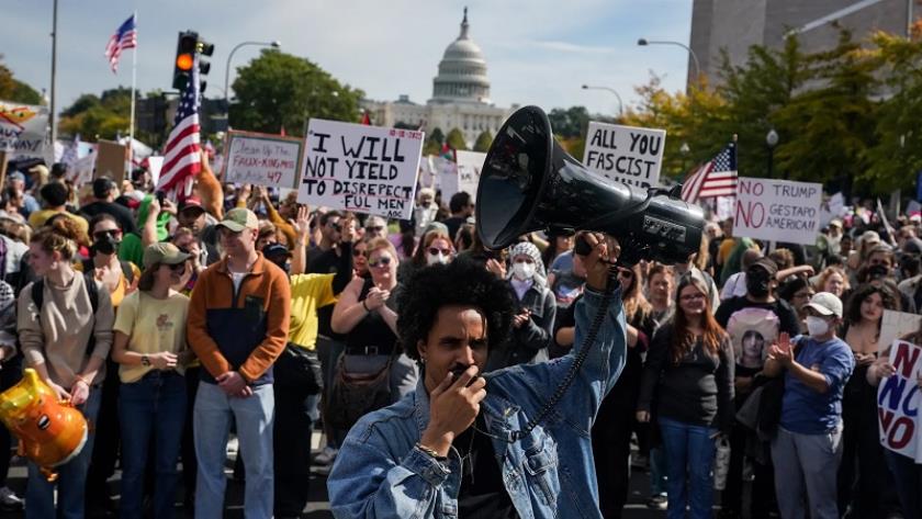 Iranpress: Millions Rally in ‘No Kings’ Protests Against Trump Across U.S.