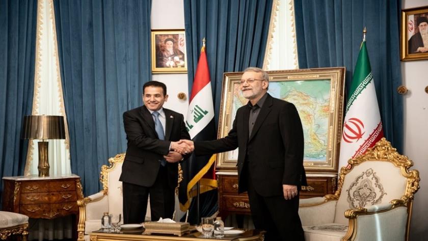 Iranpress: Larijani, Al-Araji Meet to Boost Iran-Iraq Cooperation