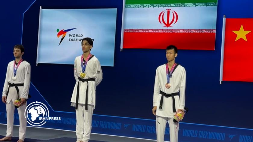 Iranpress:  Iran’s Abolfazl Zandi Wins Gold at World Taekwondo Championships After 10 Years