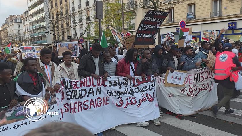 Iranpress: People in France Condemn Massacres in Sudan