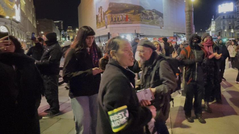 Iranpress: Protesters Gather Outside UK Parliament Against Israeli Atrocities in Palestine