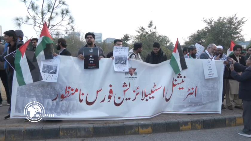 Iranpress: Protesters Rally in Islamabad Against Palestine Stabilization Force