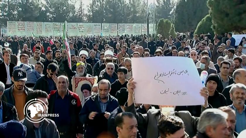 Iranpress: Iranian Hold Rallies to Denounce Recent Zionist-Backed Unrest