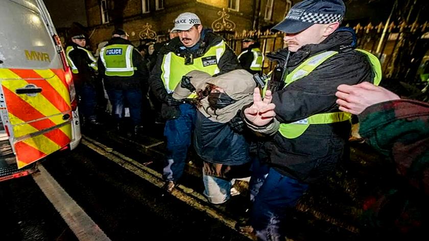 Iranpress: U.K. Police Arrest 86 Protesters Demanding Action for Palestinian Supporter