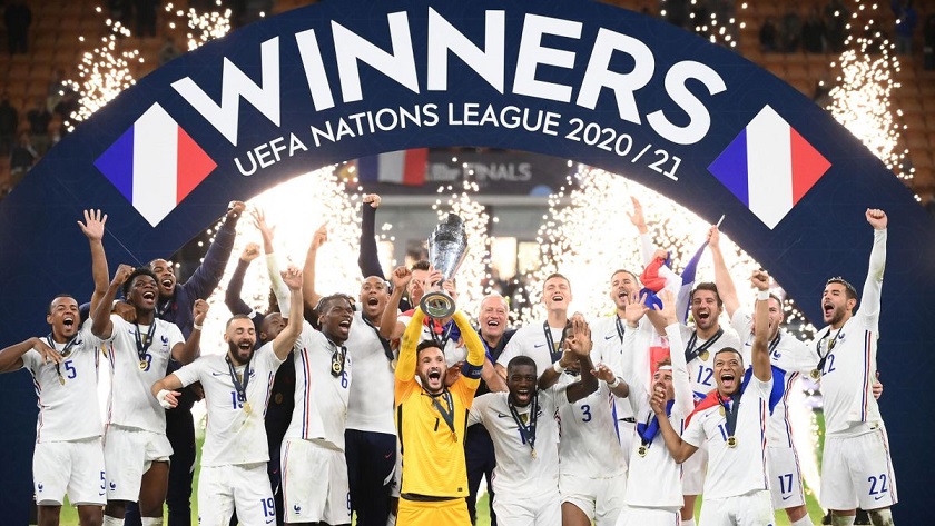 Iranpress: La France remporte la Ligue des nations en marquant 2-1 contre l