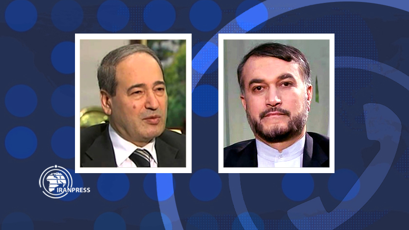 Iranpress: Discussion des ministres des affaires étrangères iranien et syrien sur les derniers développements par téléphone