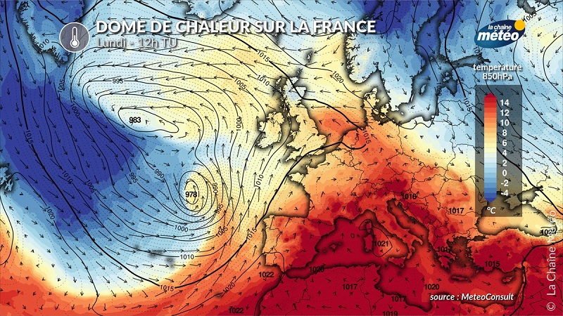 Iranpress: Ce phénomène météo qui fait exploser les températures en France