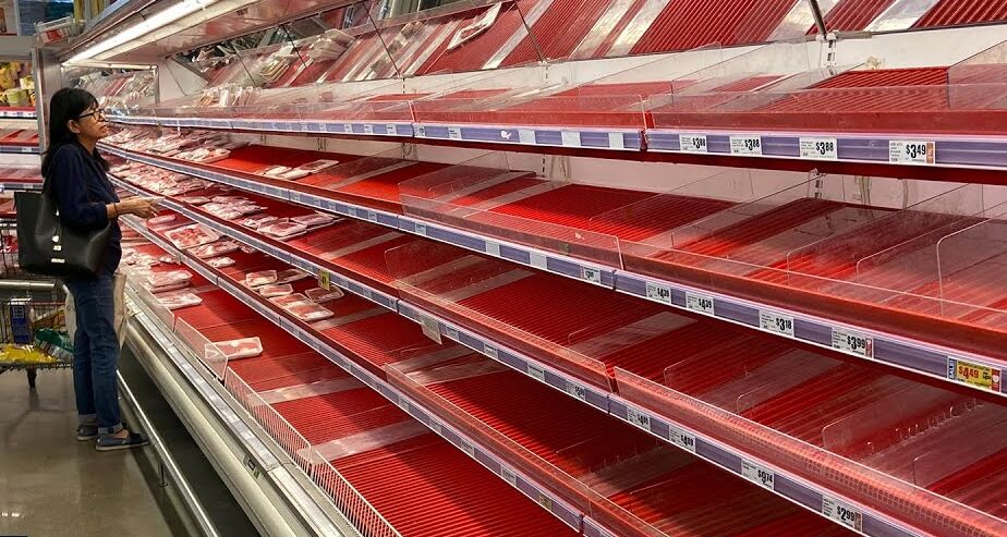 Iranpress: Pays-Bas : les étagères vides des supermarchés