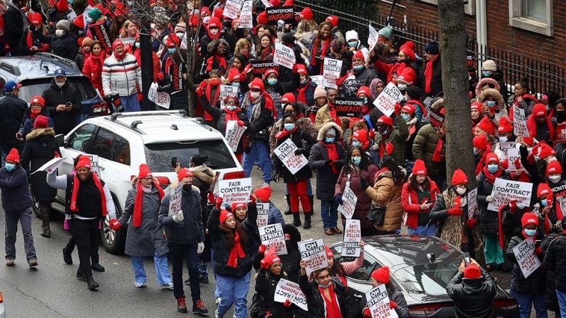 Iranpress: Plus de 7 mille infirmières en grève à New York